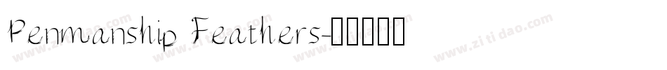 Penmanship Feathers字体转换